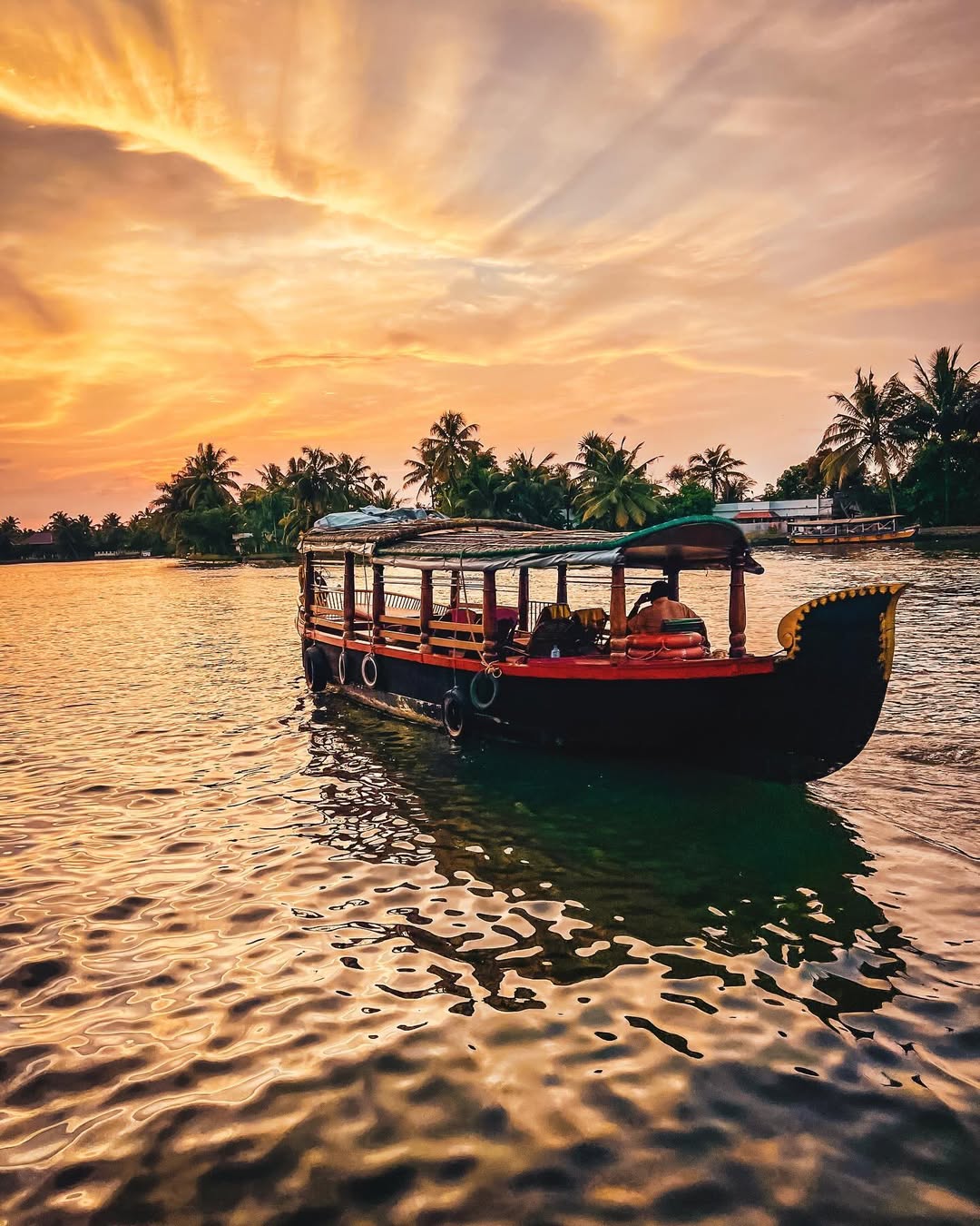 Alleppey backwater cruise - Traditional Shikkara boat ride
