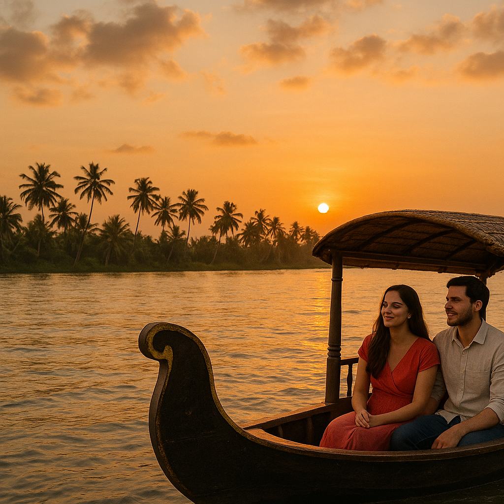 Sunset Romance Shikara Escape - Shikkara Boat Tour in Alappuzha Backwaters